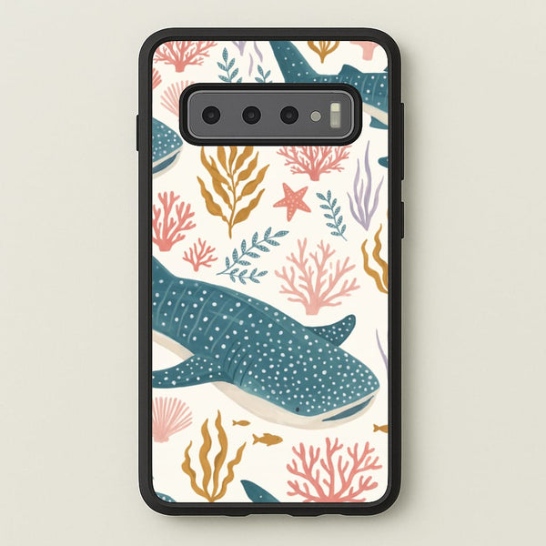 Spotted Whale Shark Reef Phone Case - Galaxy S10 / Standard