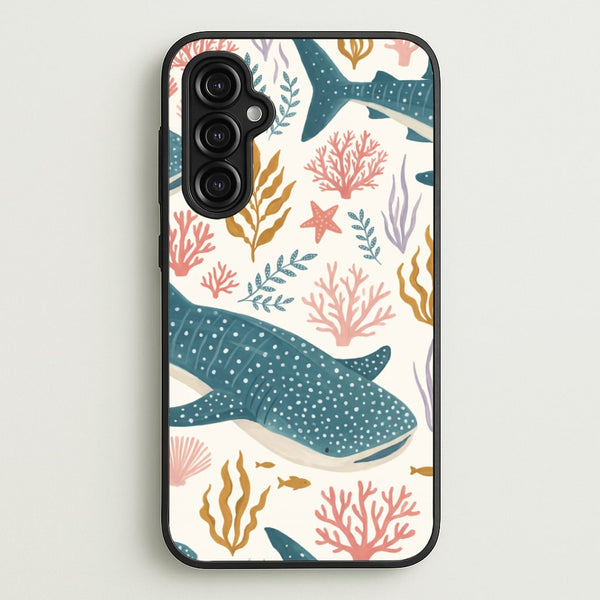 Spotted Whale Shark Reef Phone Case - Galaxy A14 / Standard