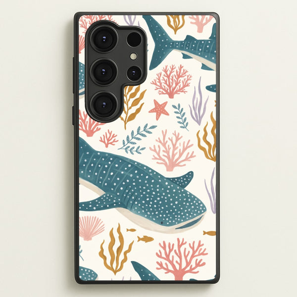 Spotted Whale Shark Reef Phone Case - Galaxy S25 Ultra / Standard