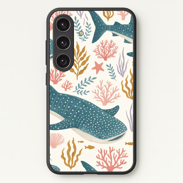 Spotted Whale Shark Reef Phone Case - Galaxy S25 / Standard
