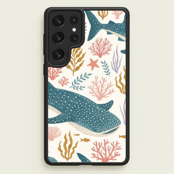 Spotted Whale Shark Reef Phone Case - Galaxy S23 Ultra / Standard