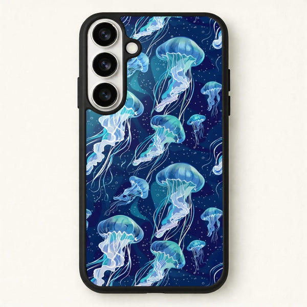 Glowing Jellyfish Drift Phone Case - Galaxy S26 / Standard