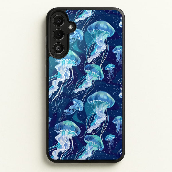 Glowing Jellyfish Drift Phone Case - Galaxy A36 / Standard