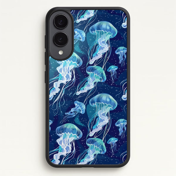 Glowing Jellyfish Drift Phone Case - Galaxy S25 Edge / Standard
