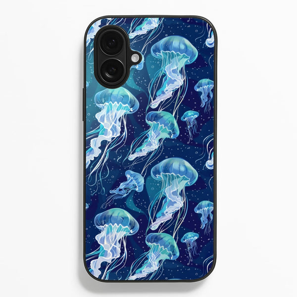Glowing Jellyfish Drift Phone Case - iPhone 16 Plus / Standard