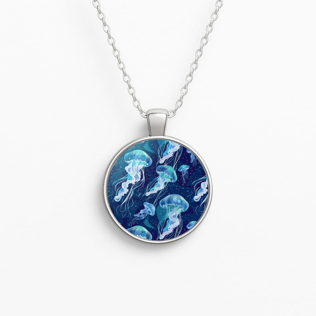 Glowing Jellyfish Drift Necklace