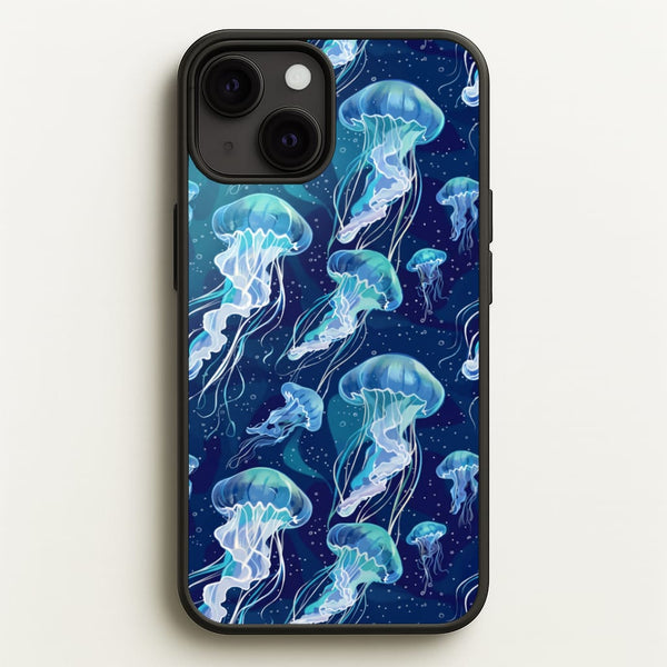 Glowing Jellyfish Drift Phone Case - iPhone 13 Mini / Standard