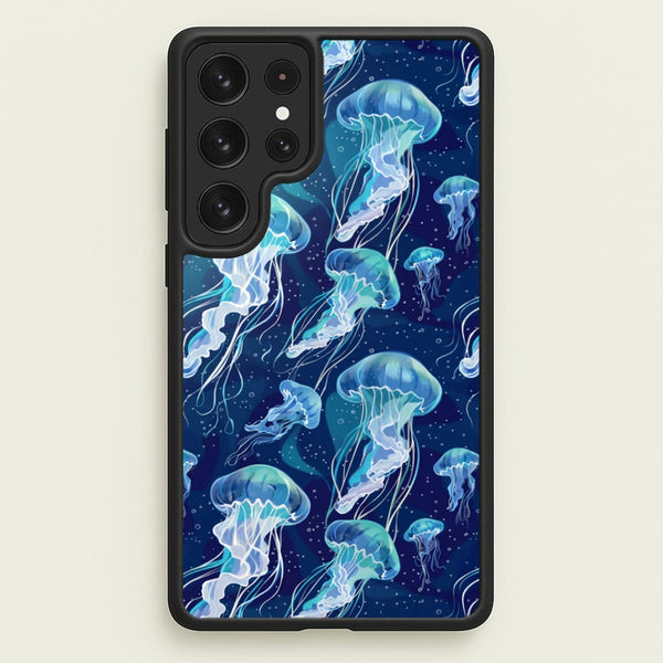 Glowing Jellyfish Drift Phone Case - Galaxy S23 Ultra / Standard