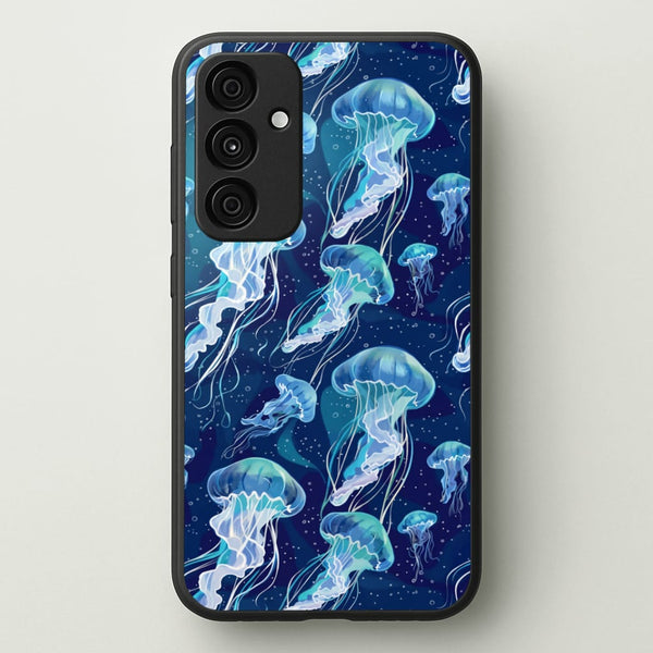 Glowing Jellyfish Drift Phone Case - Galaxy A55 / Standard