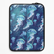 Glowing Jellyfish Drift Laptop Sleeve 1