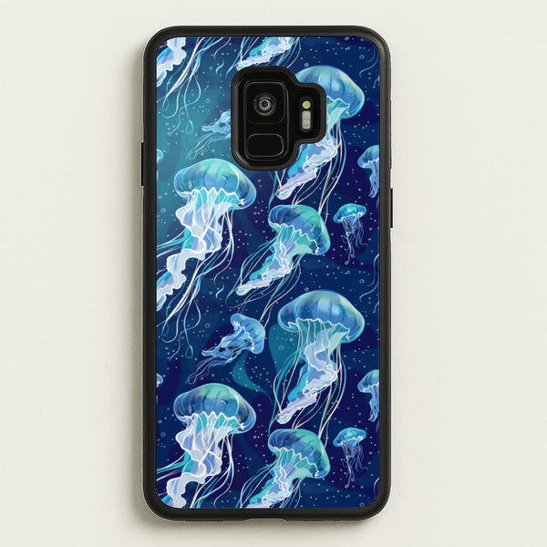Glowing Jellyfish Drift Phone Case - Galaxy S9 / Standard