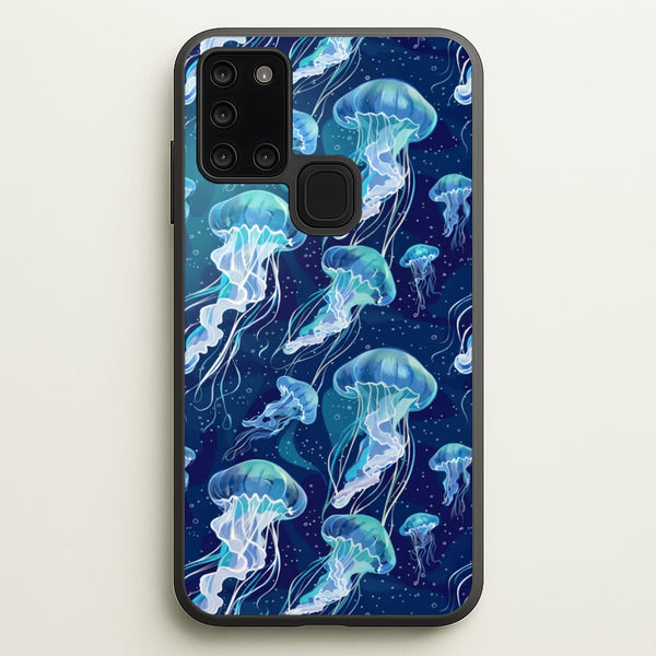 Glowing Jellyfish Drift Phone Case - Galaxy A21s / Standard