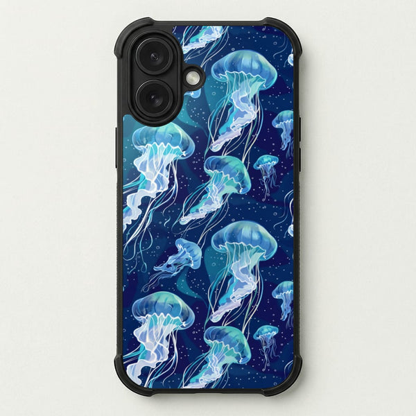 Glowing Jellyfish Drift Phone Case — Bumper case