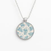 Teal Jellyfish Drift Necklace 1