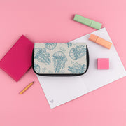 Teal Jellyfish Drift Pencil Case 3