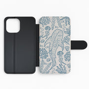 Teal Whale Shark Reef Flip / Wallet Phone Case 2