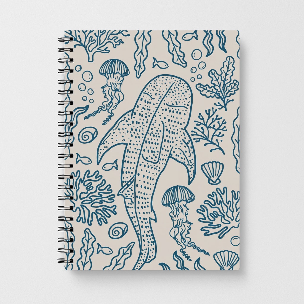 Teal Whale Shark Reef Notebook