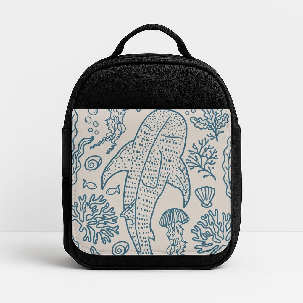 Teal Whale Shark Reef Lunchbox