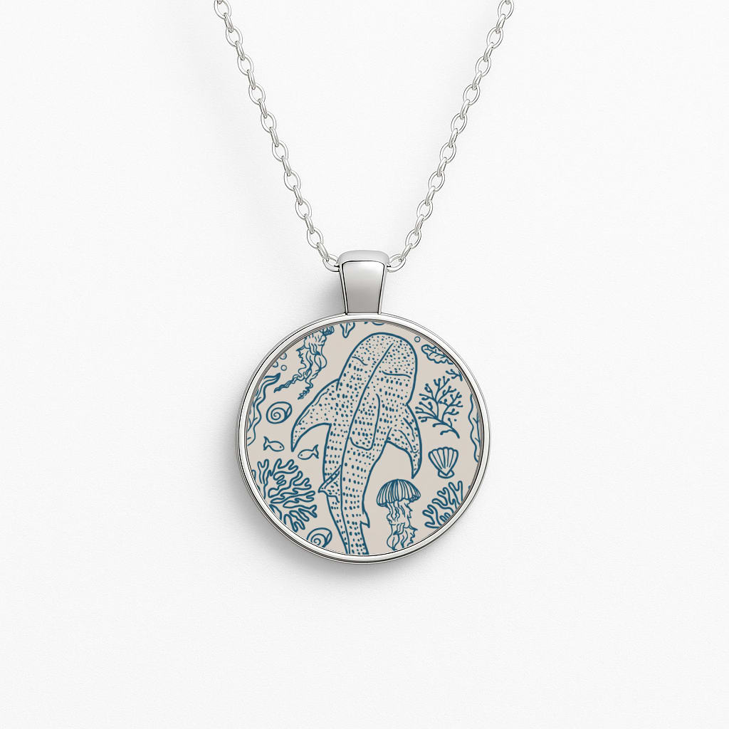 Teal Whale Shark Reef Necklace