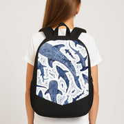 Indigo Watercolour Sharks Backpack 3