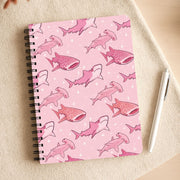 Pink Shark Pattern Notebook 3