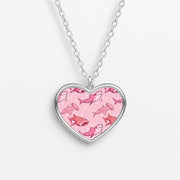 Pink Shark Pattern Necklace 3
