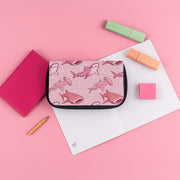 Pink Shark Pattern Pencil Case 3