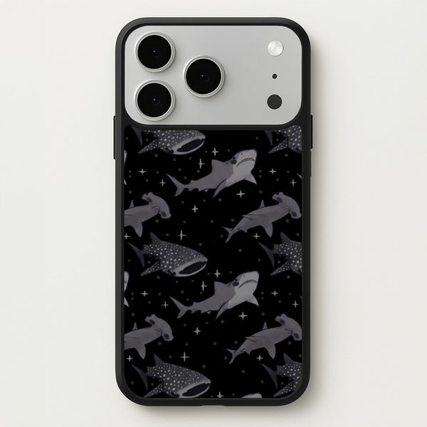 Black Shark Pattern Phone Case - iPhone 17 Pro Max / Standard