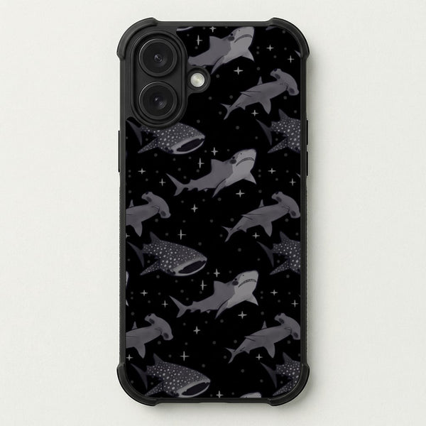 Black Shark Pattern Phone Case — Bumper case