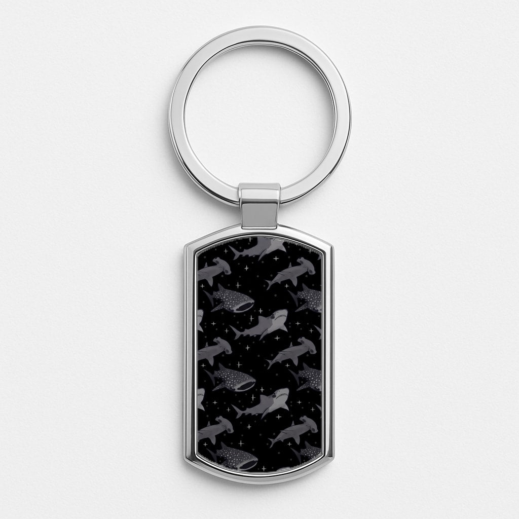 Black Shark Pattern Luxury Keyring