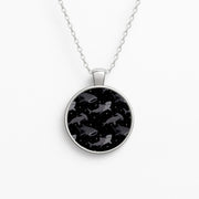 Black Shark Pattern Necklace 1