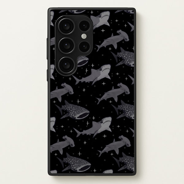 Black Shark Pattern Phone Case - Galaxy S24 Ultra / Standard