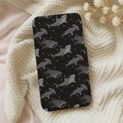 Black Shark Pattern Flip / Wallet Phone Case 5