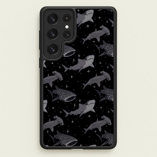 Black Shark Pattern Phone Case - Galaxy S23 Ultra / Standard