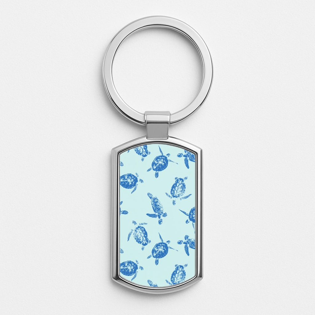 Blue Sea Turtles Luxury Keyring
