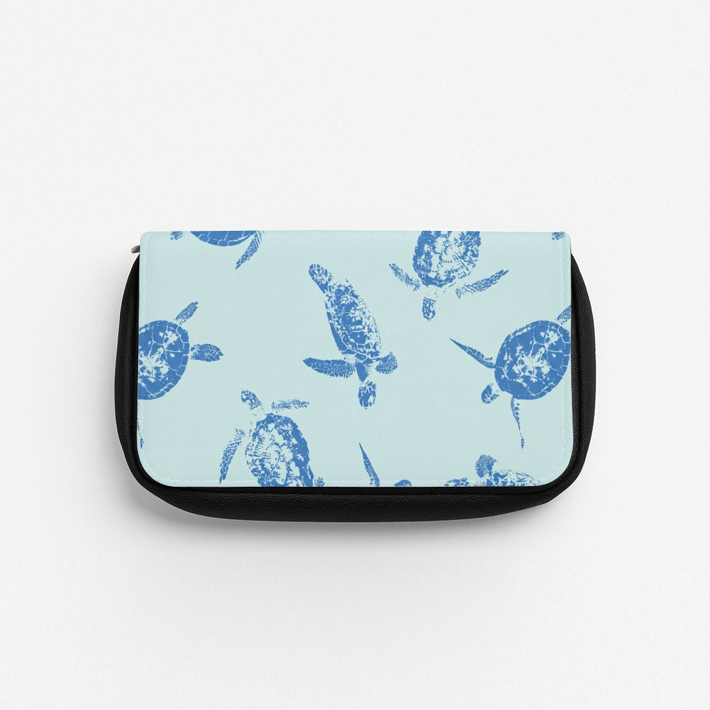 Blue Sea Turtles Pencil Case
