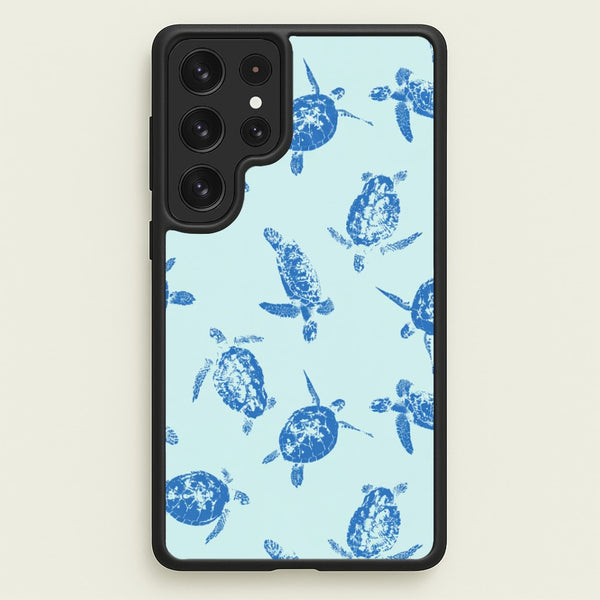 Blue Sea Turtles Phone Case - Galaxy S23 Ultra / Standard