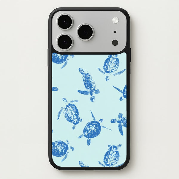 Blue Sea Turtles Phone Case - iPhone 17 Pro Max / Standard