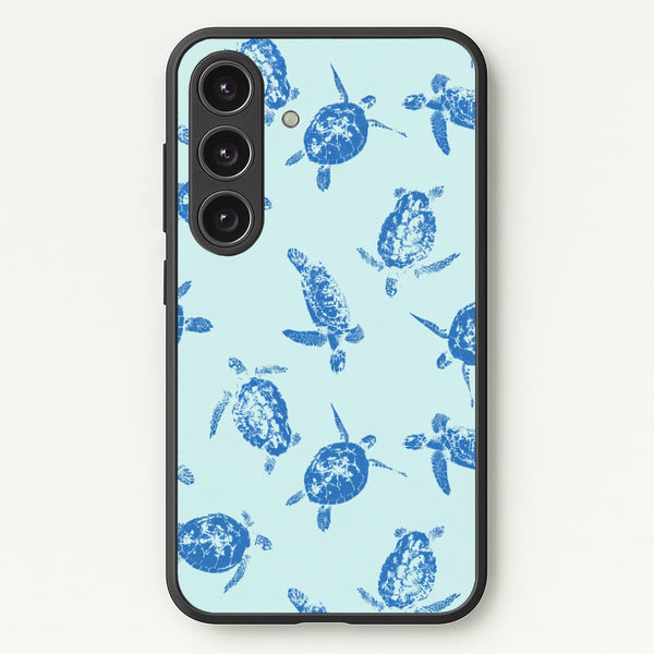 Blue Sea Turtles Phone Case - Galaxy S24 Plus / Standard
