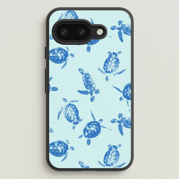 Blue Sea Turtles Phone Case - Google Pixel 9a / Standard