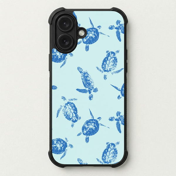 Blue Sea Turtles Phone Case — Bumper case