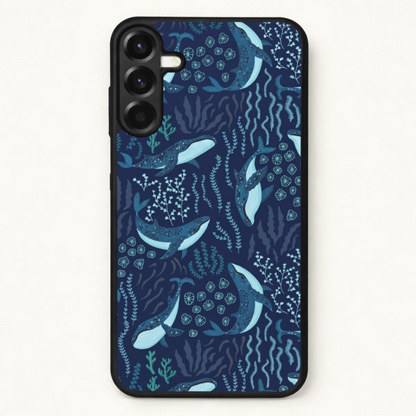 Midnight Whale Reef Phone Case - Galaxy A17 / Standard