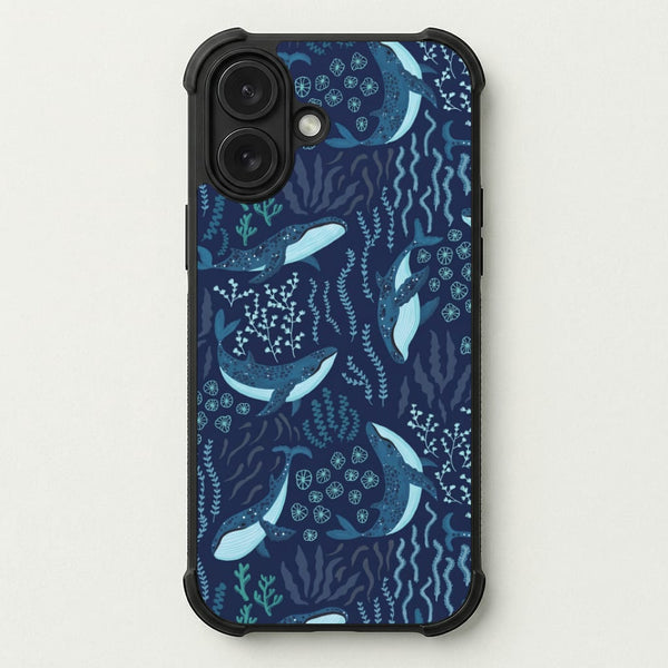 Midnight Whale Reef Phone Case — Bumper case