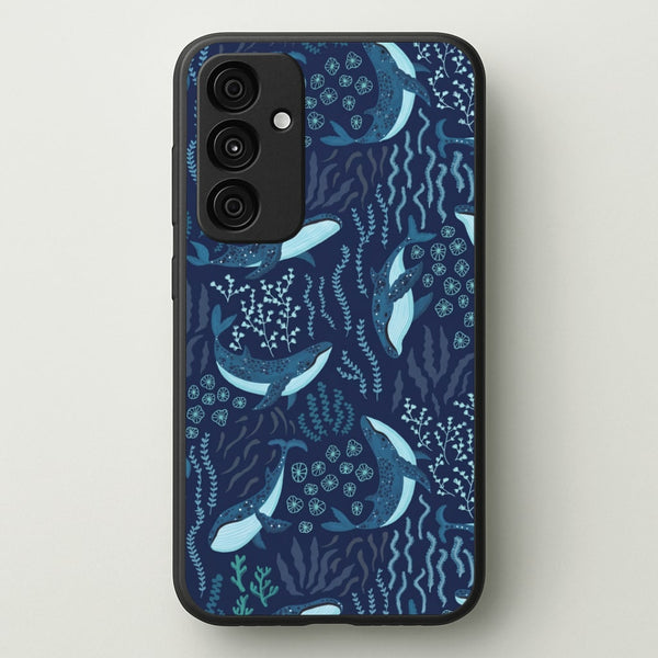 Midnight Whale Reef Phone Case - Galaxy A35 / Standard