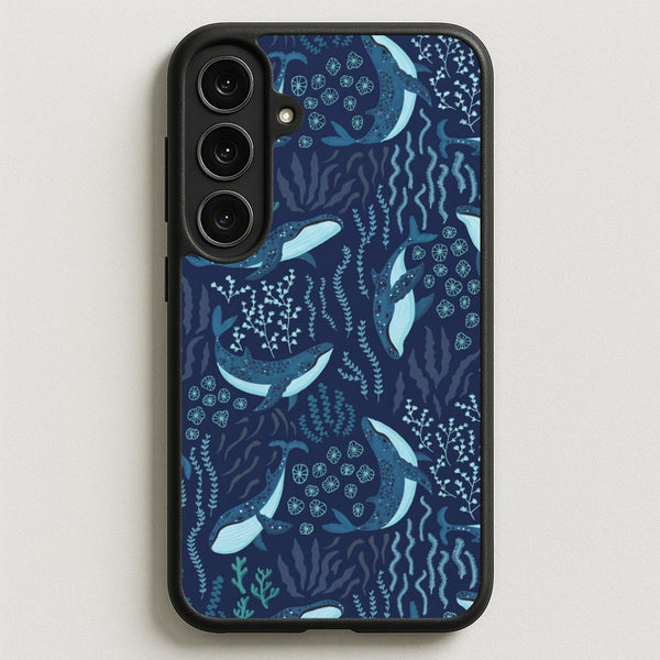 Midnight Whale Reef Phone Case - Galaxy S25FE / Standard