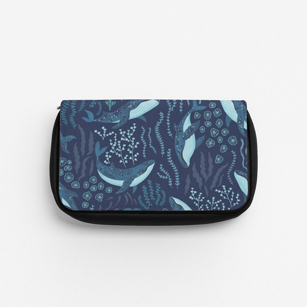 Midnight Whale Reef Pencil Case