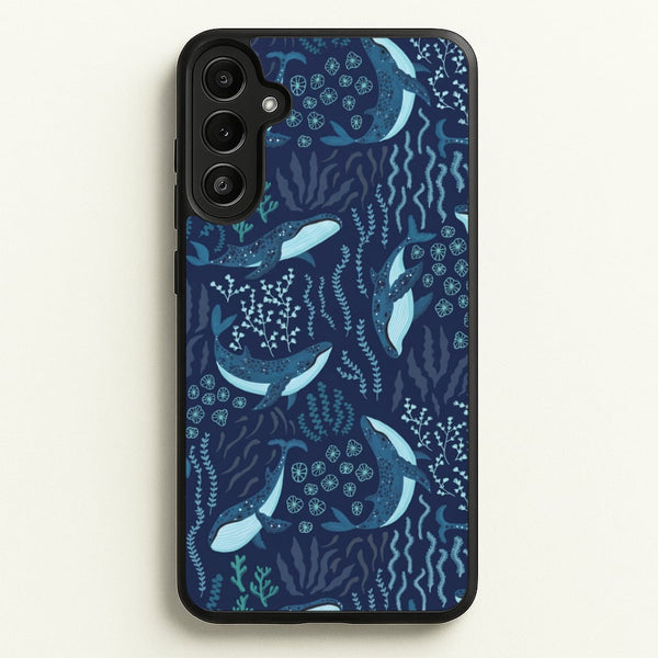 Midnight Whale Reef Phone Case - Galaxy A36 / Standard