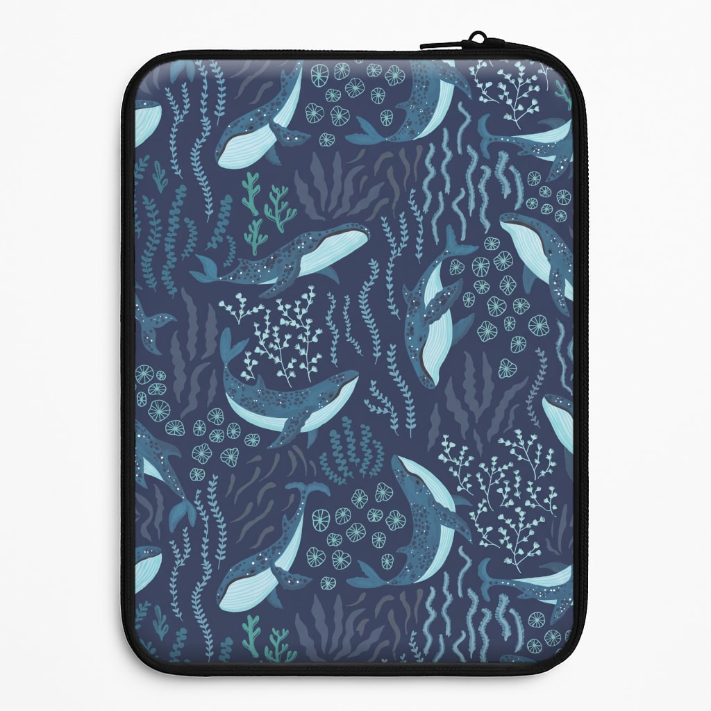 Midnight Whale Reef Laptop Sleeve