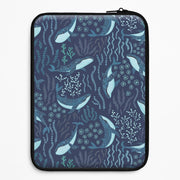 Midnight Whale Reef Laptop Sleeve 1