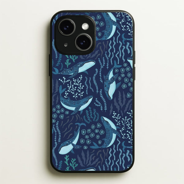 Midnight Whale Reef Phone Case - iPhone 14 / Standard